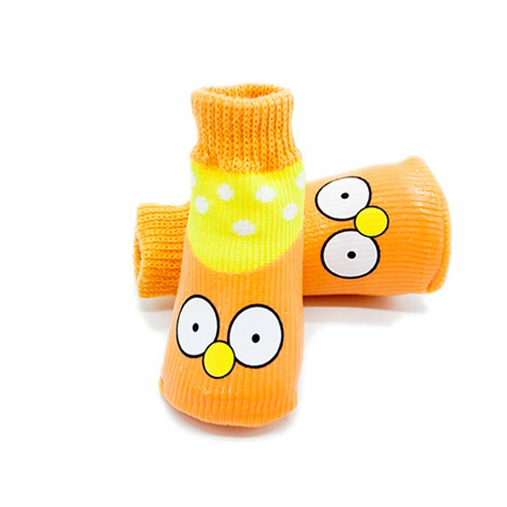 Botas divertidas para perros de Simpson naranja con suela de goma 