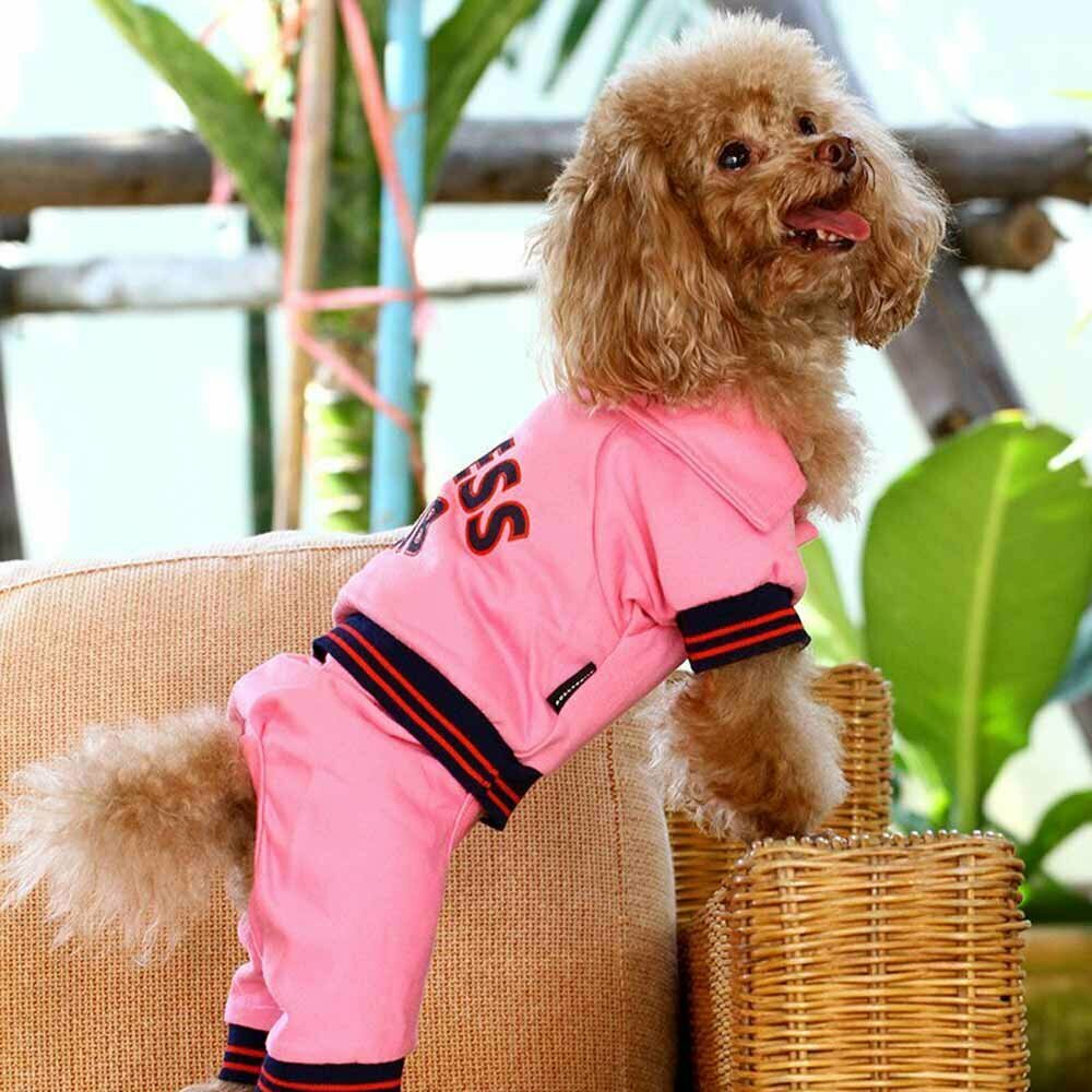 Chándal para perros "Fitness Club" de DoggyDolly rosa
