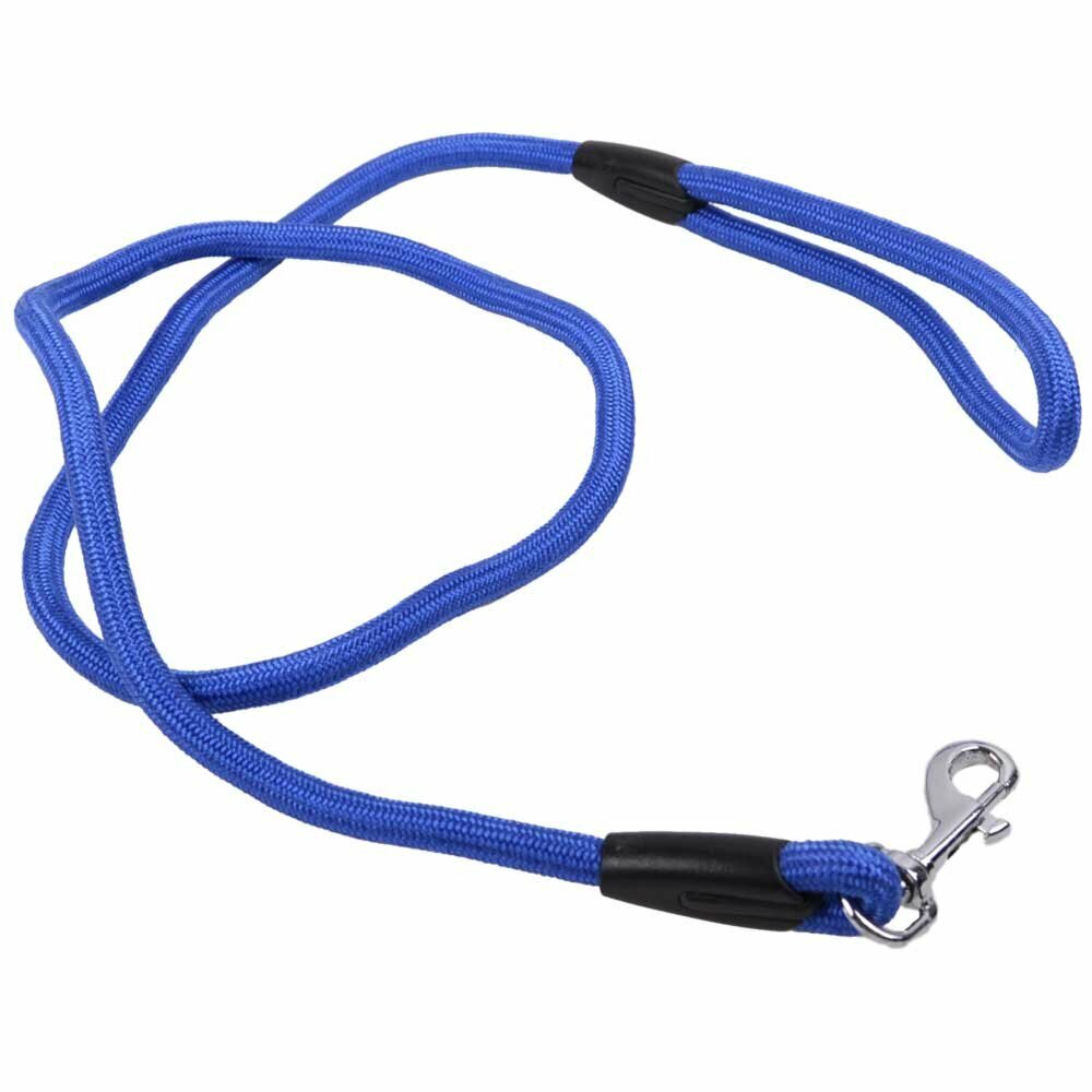Correa para perros de cuerda de alpinismo en polipropileno de alta calidad, de color azul.