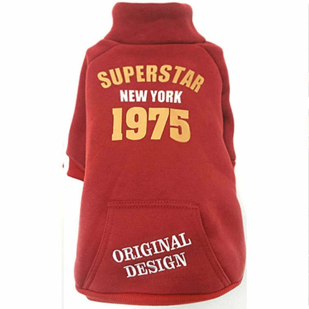 Chaqueta roja para perros "New York Superstar" de GogiPet