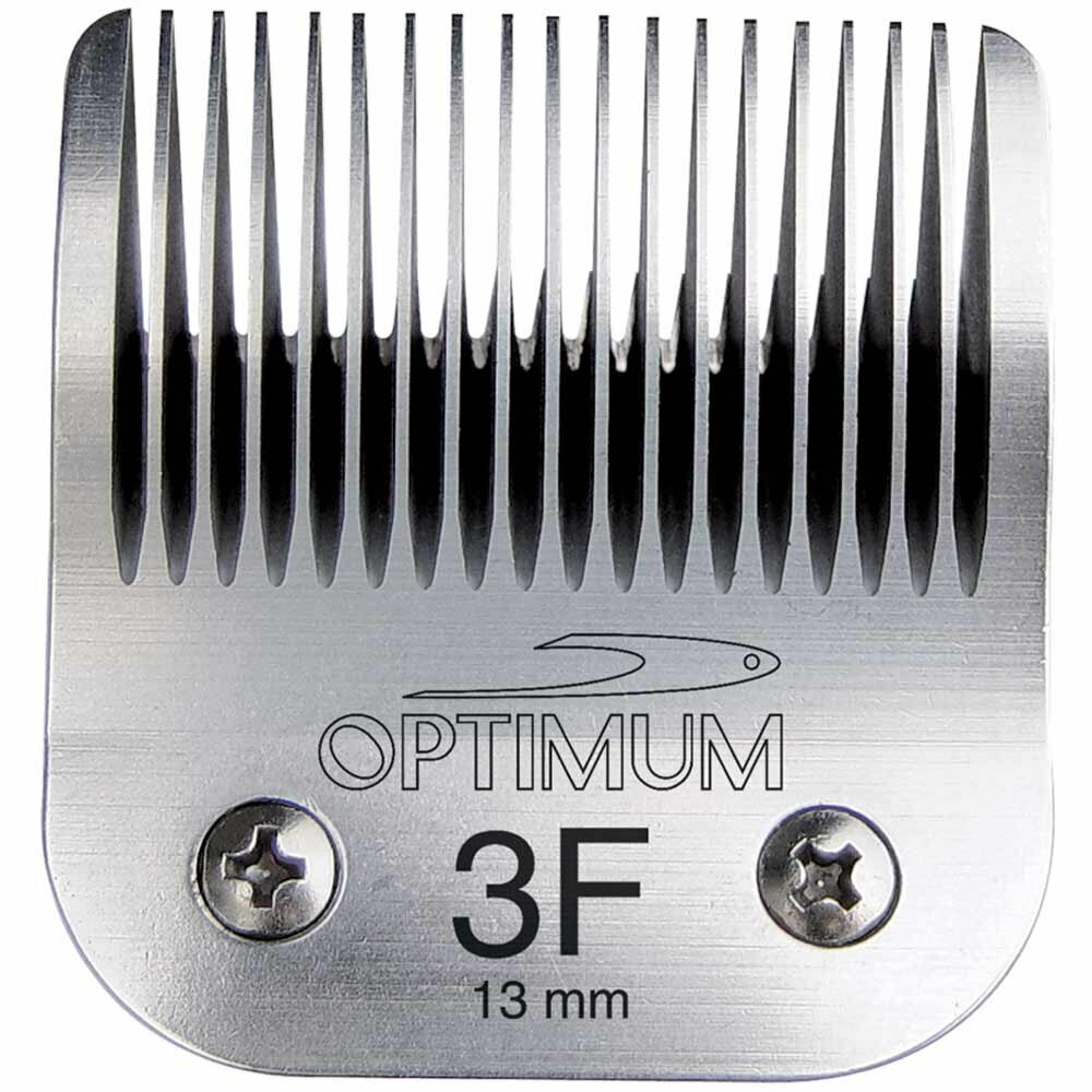 Cuchilla Optimum Snap On Size 3F de 13 mm.
para Oster, Andis, Wahl Moser, Heiniger, Optimum y otras muchas cortapelos
