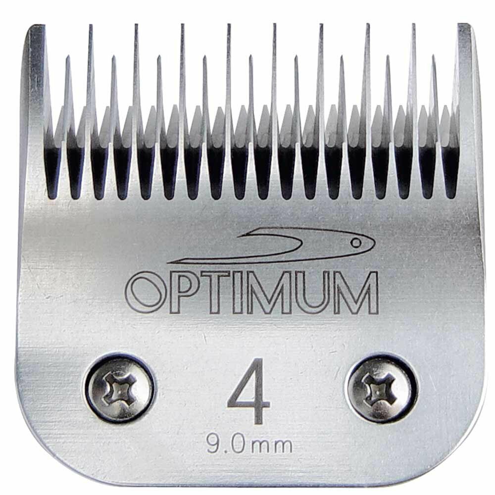 Cuchilla Snap on Optimum #4 de 9 mm altura de corte
para: Oster, Andis, Moser, Heiniger, Optimum y otras cortapelos.