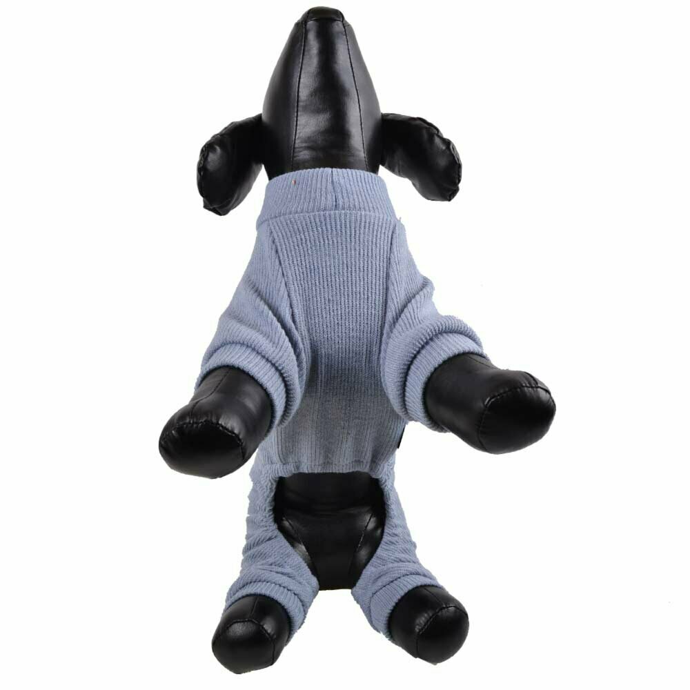 Mono cálido de punto para perros de GogiPet, gris, muy cómodo