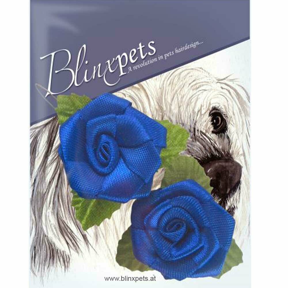 BlinxPets Haarschmuck - blaue Rosen