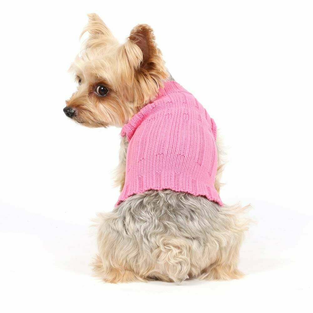Jersey para perros rosa, sin mangas