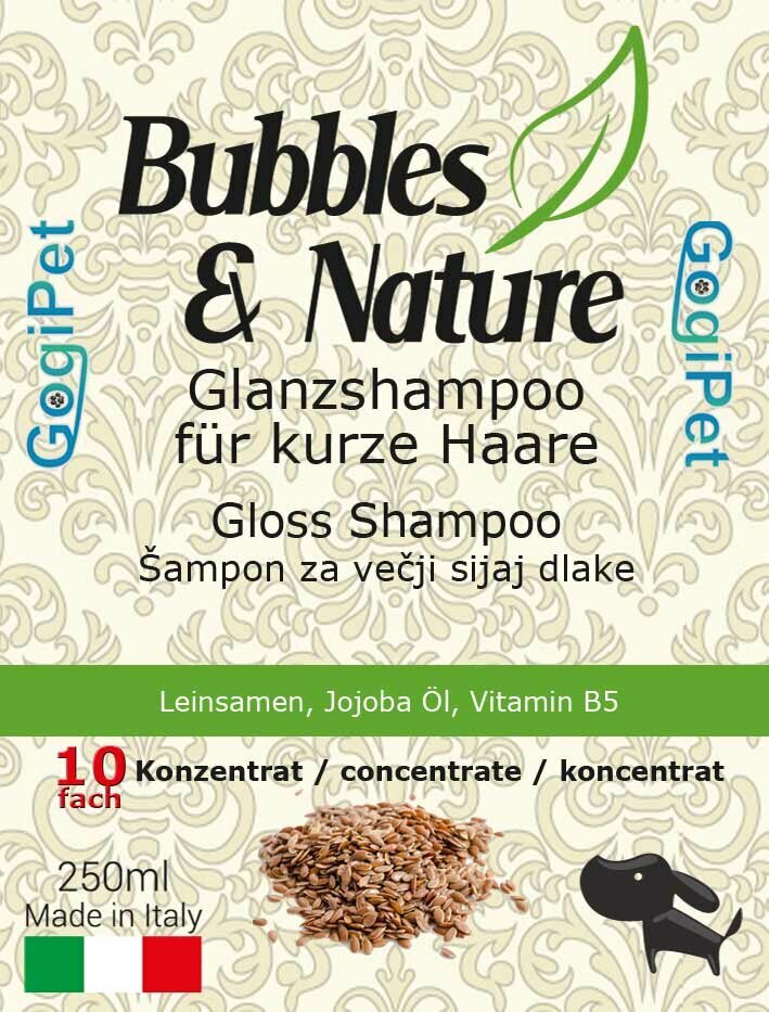 Champú de brillo para perros Bubbles & Nature de GogiPet.