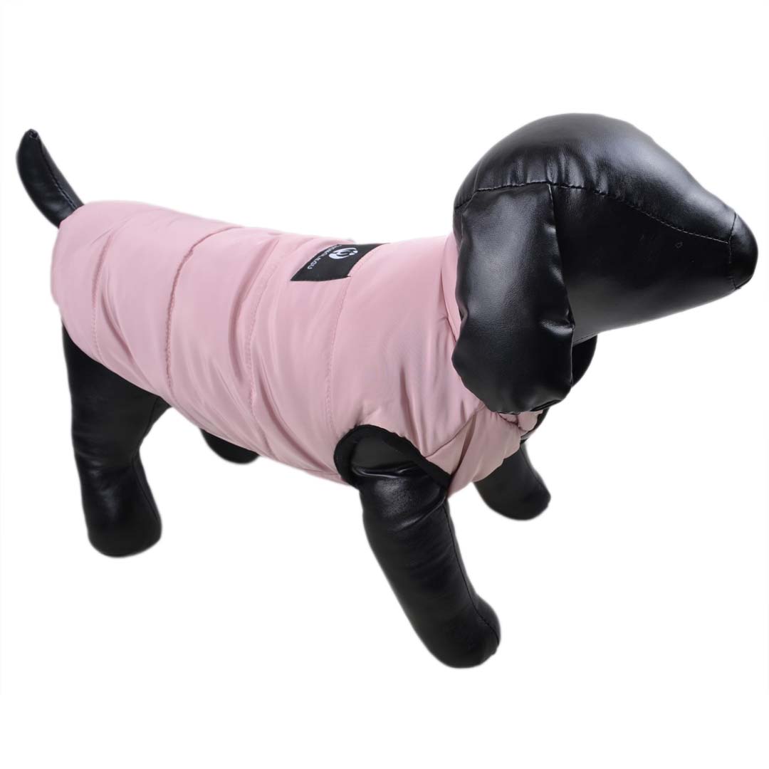Cálido anorak para perros en color rosa