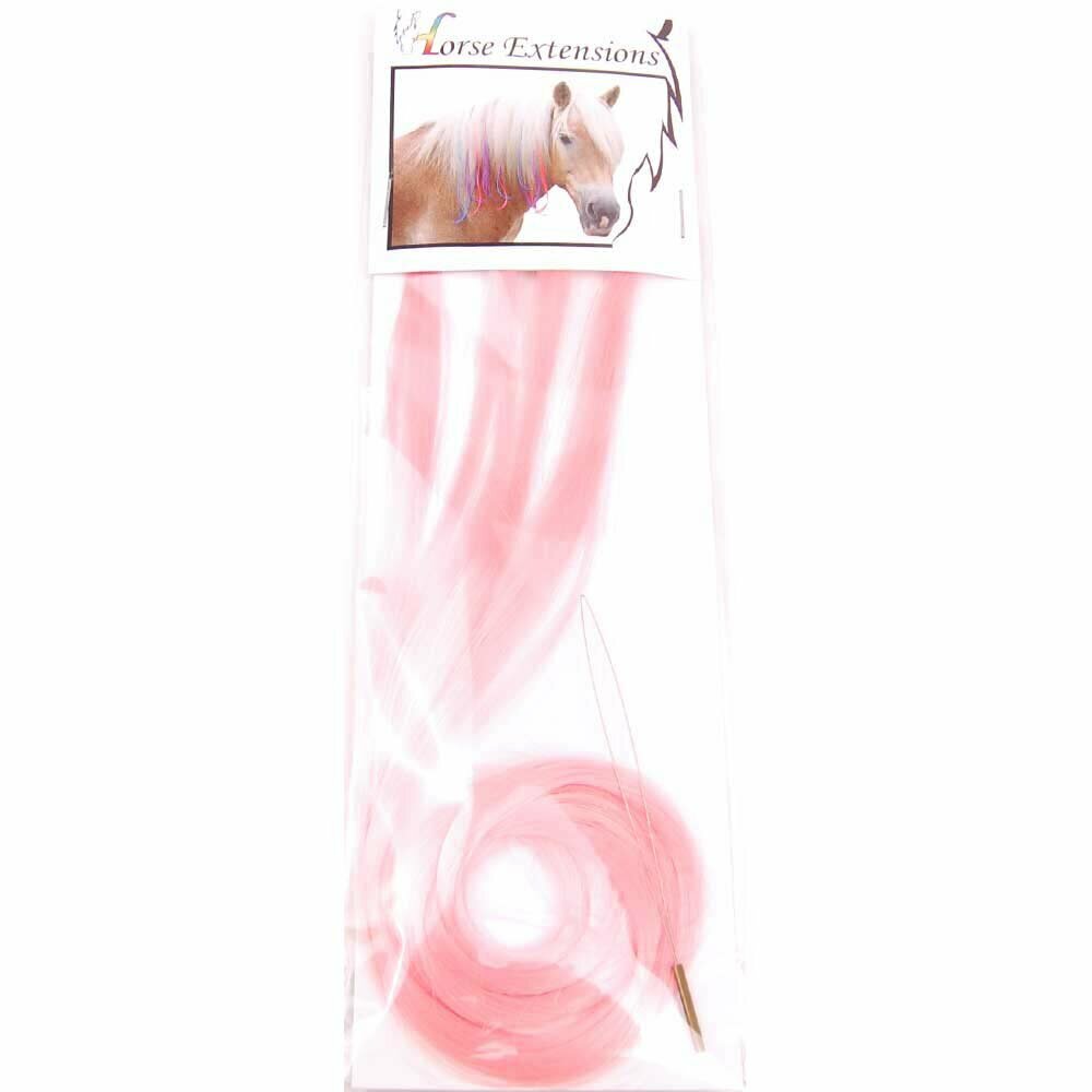 Rosa Haarsträhnen für Pferde - Pferdeschmuck der moderne Haarschmuck für die Pferdemähne und den Pferdeschweif