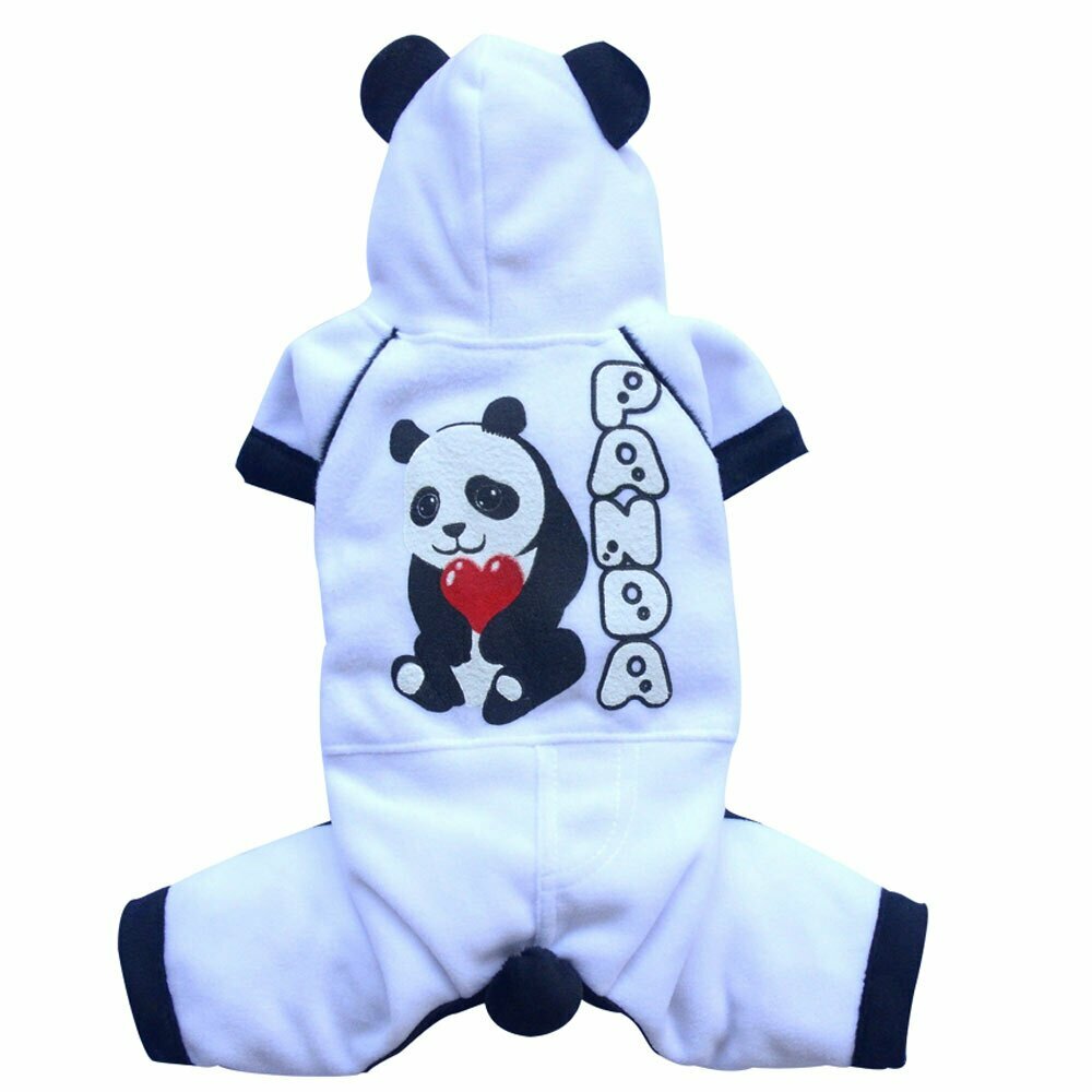 Mono para perros de lana "Panda" de DoggyDolly - disfraz para el carnaval