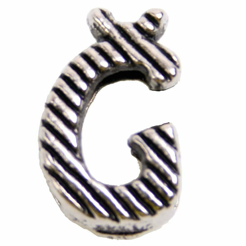Letra Ğ de metal de 10 mm., para crear collares personalizados