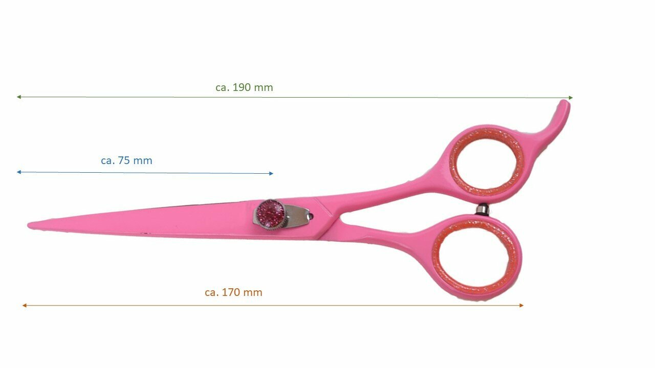 Dimensiones de tijeras para perros - tijeras en color rosa GogiPet