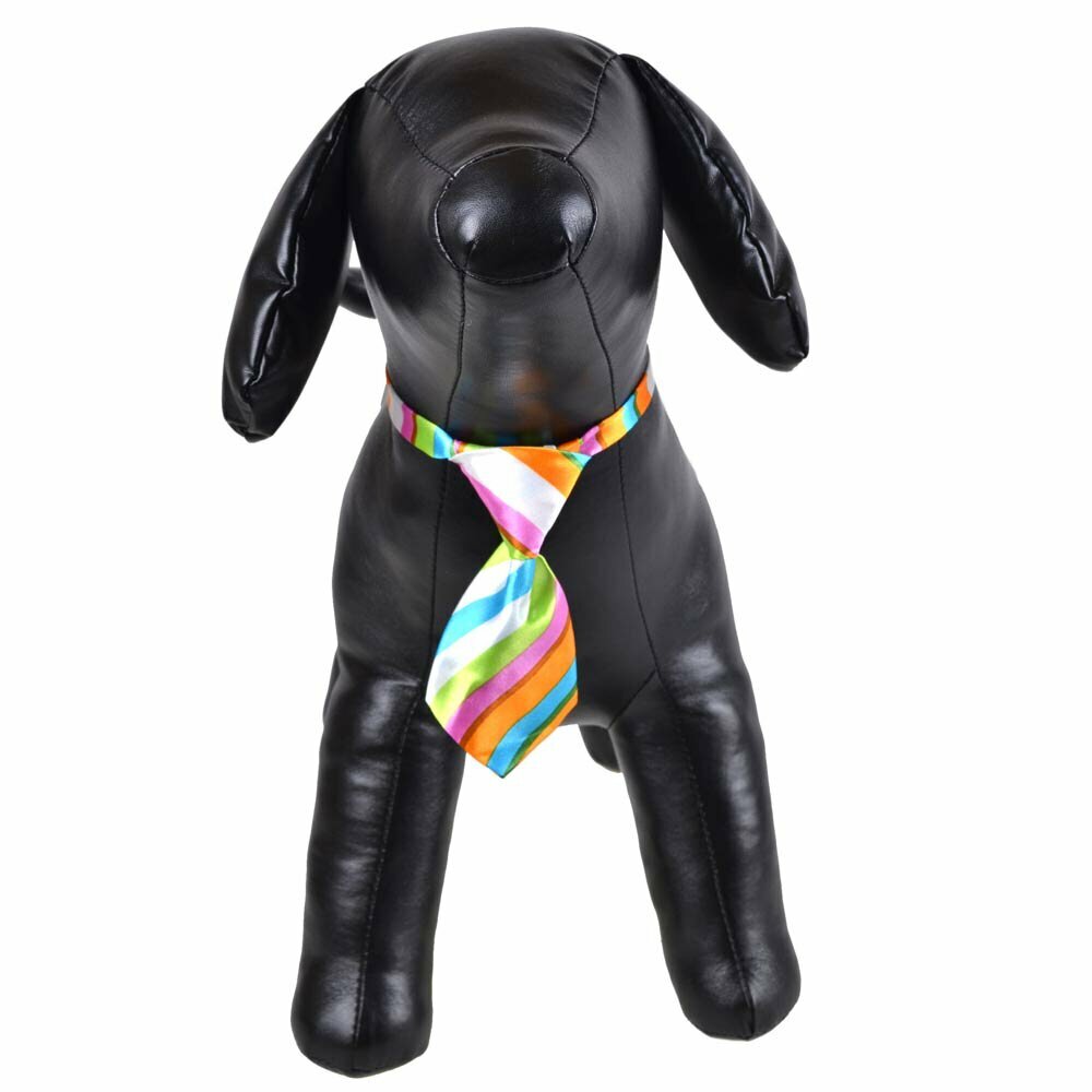 Corbata con rayas de colores para perros y gatos, grandes y pequeños.