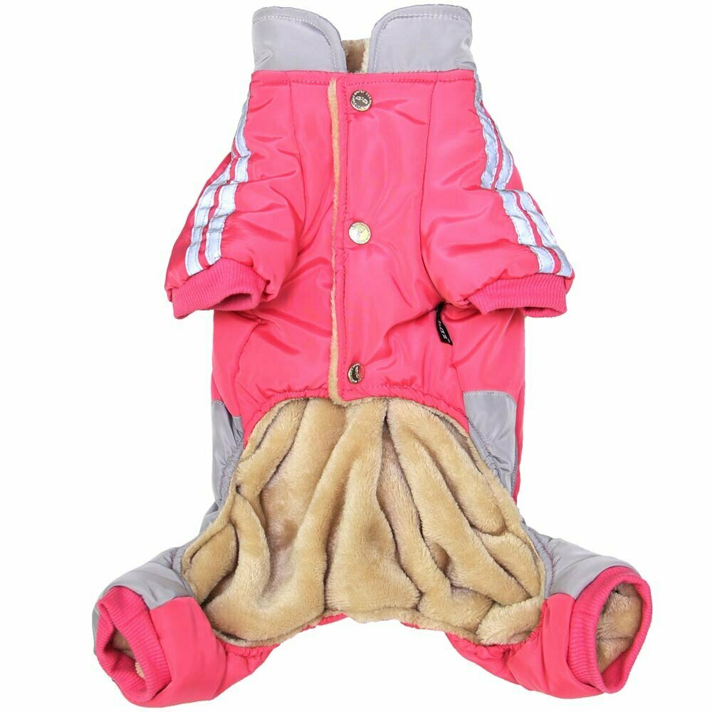 Mono cálido de invierno para perros "Karin" de GogiPet, rosa