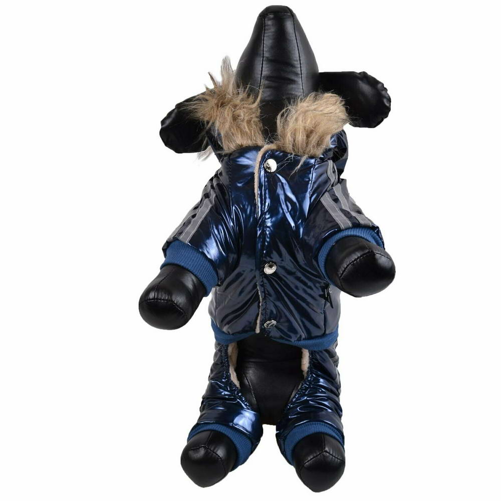 Mono cálido para perros pequeños "New York" de GogiPet, azul marino