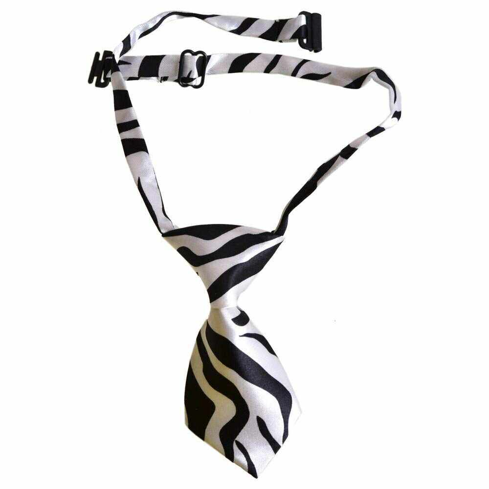 Corbata para perros hecha a mano con estampado de cebra, mod. George de GogiPet - Animal Print