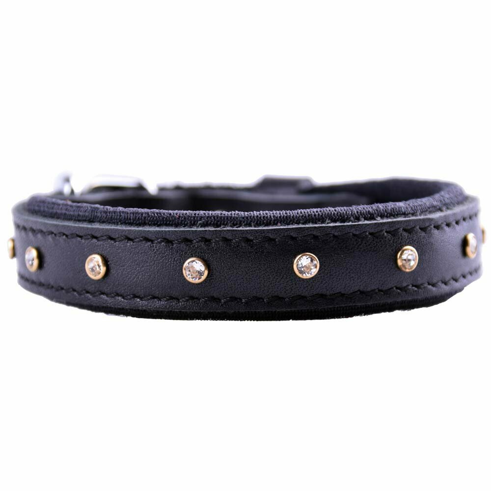 Swarovski collar de perro negro de GogiPet