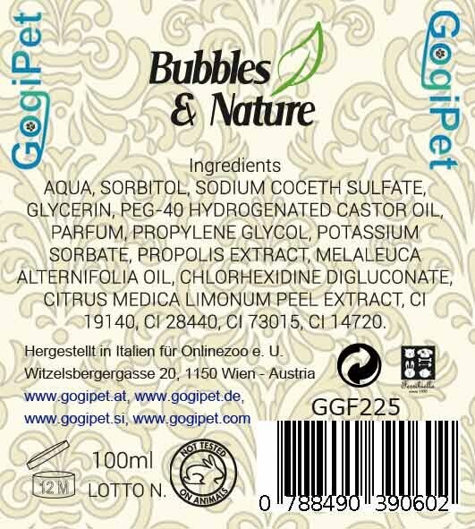 GogiPet spray dentífrico para perros sin experimentos con animales - Bubbles & Nature.