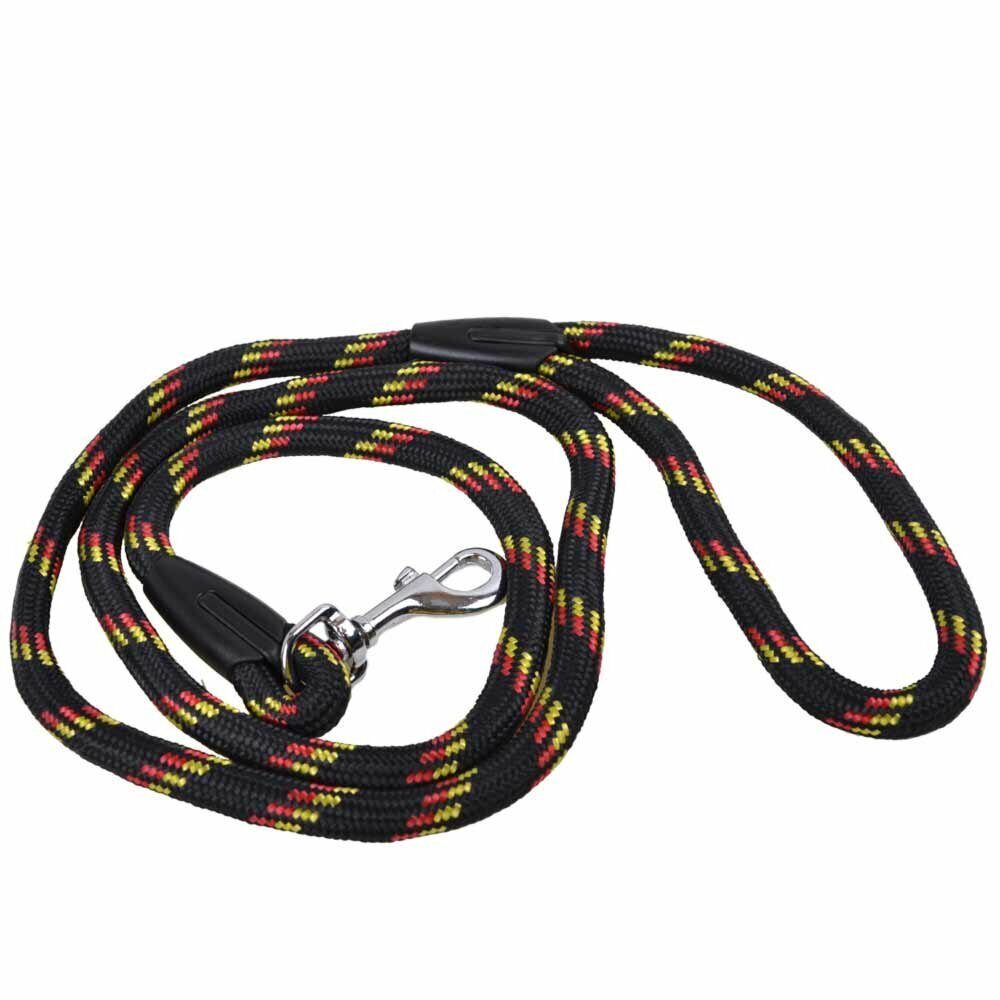 Correa para perros de cuerda de alpinismo en polipropileno de alta calidad, de color negro