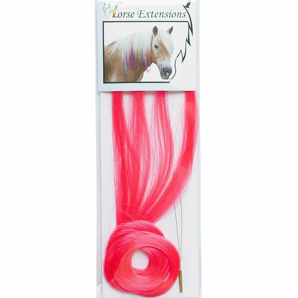 Pinke Haarsträhnen für Pferde - Pferdeschmuck der moderne Haarschmuck für die Pferdemähne und den Pferdeschweif