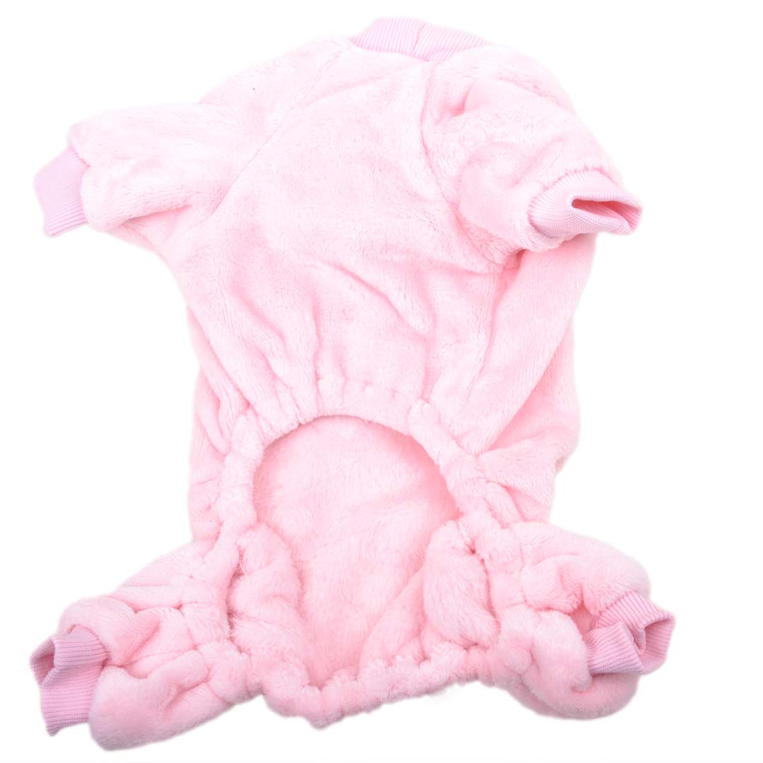 Mono para perros en color rosa - Pelele rosa para perros contra el frío