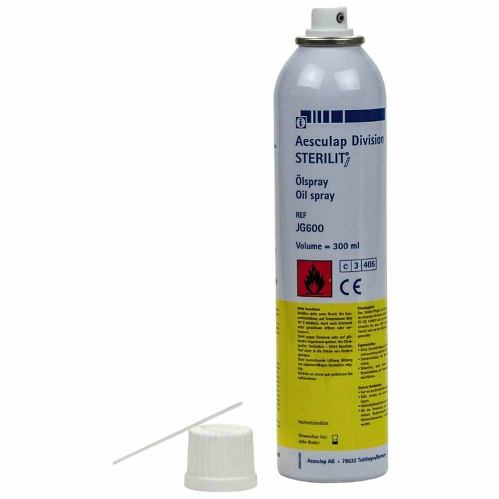 Aesculap Sterilit aciete en spray para cortapelos, cuchillas de corte y tijeras.