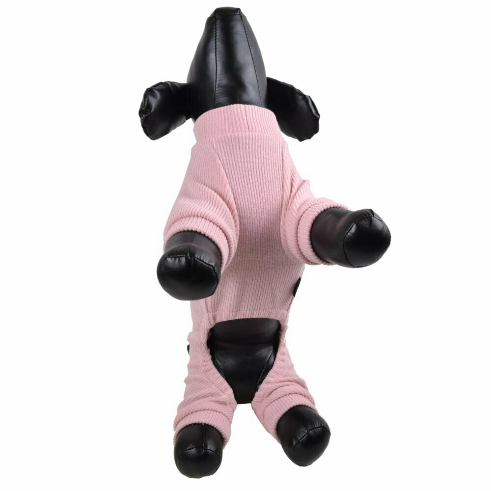Mono cálido de punto para perros de GogiPet, rosa