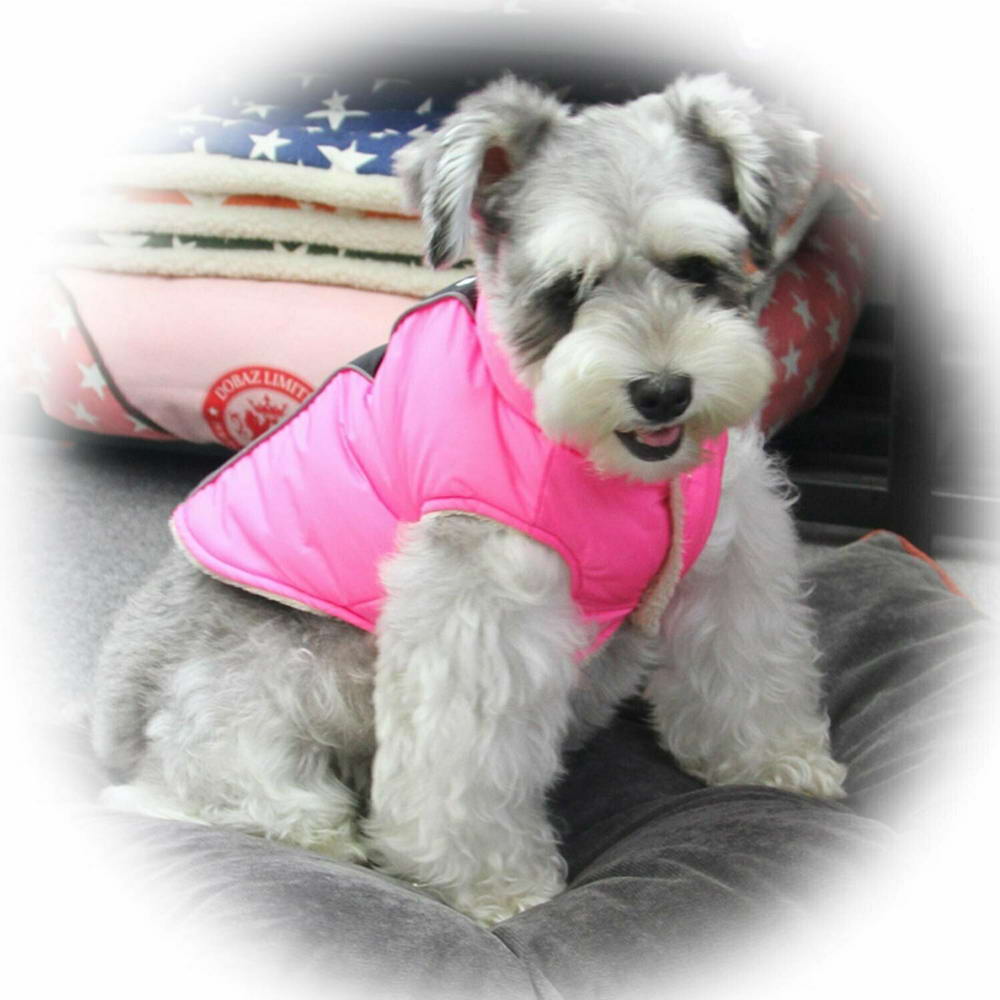 Chaleco forrado cálido para perros "Emma" de GogiPet, rosa, 