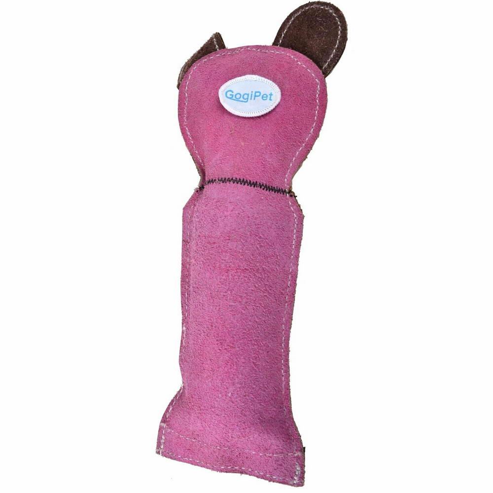 GogiPet ® juguete para perros - Ratón de cuero Lila