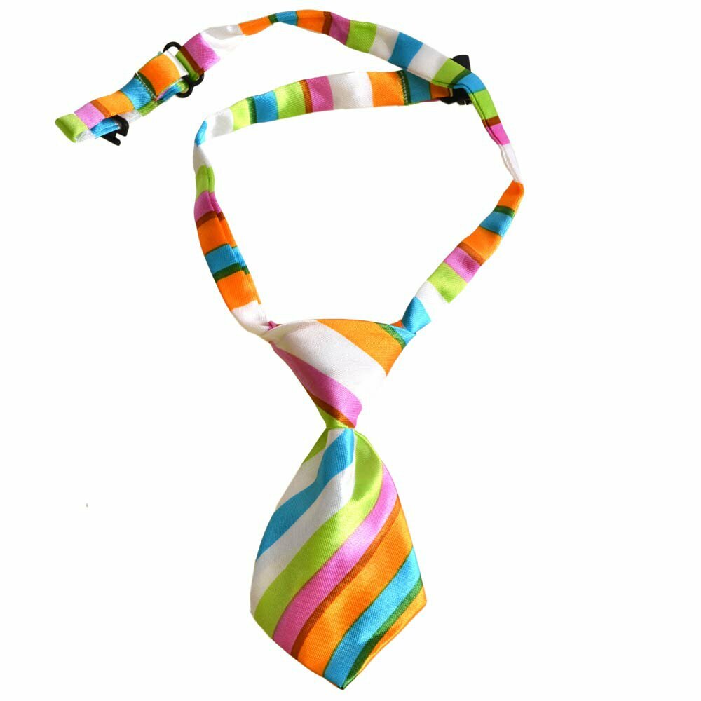 Corbata para perros hecha a mano con rayas de colores de GogiPet