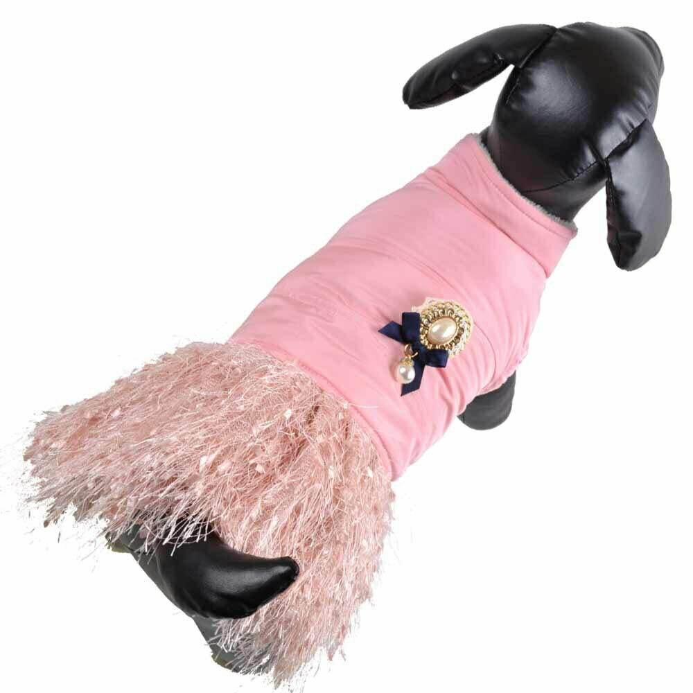 Vestido de invierno para perros "Princesa" de GogiPet, rosa