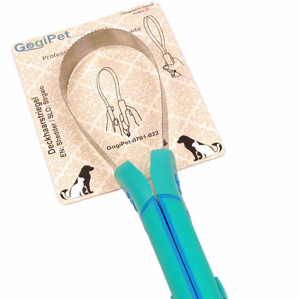 Deslanador GogiPet ajustable para todos los espesores de capa.