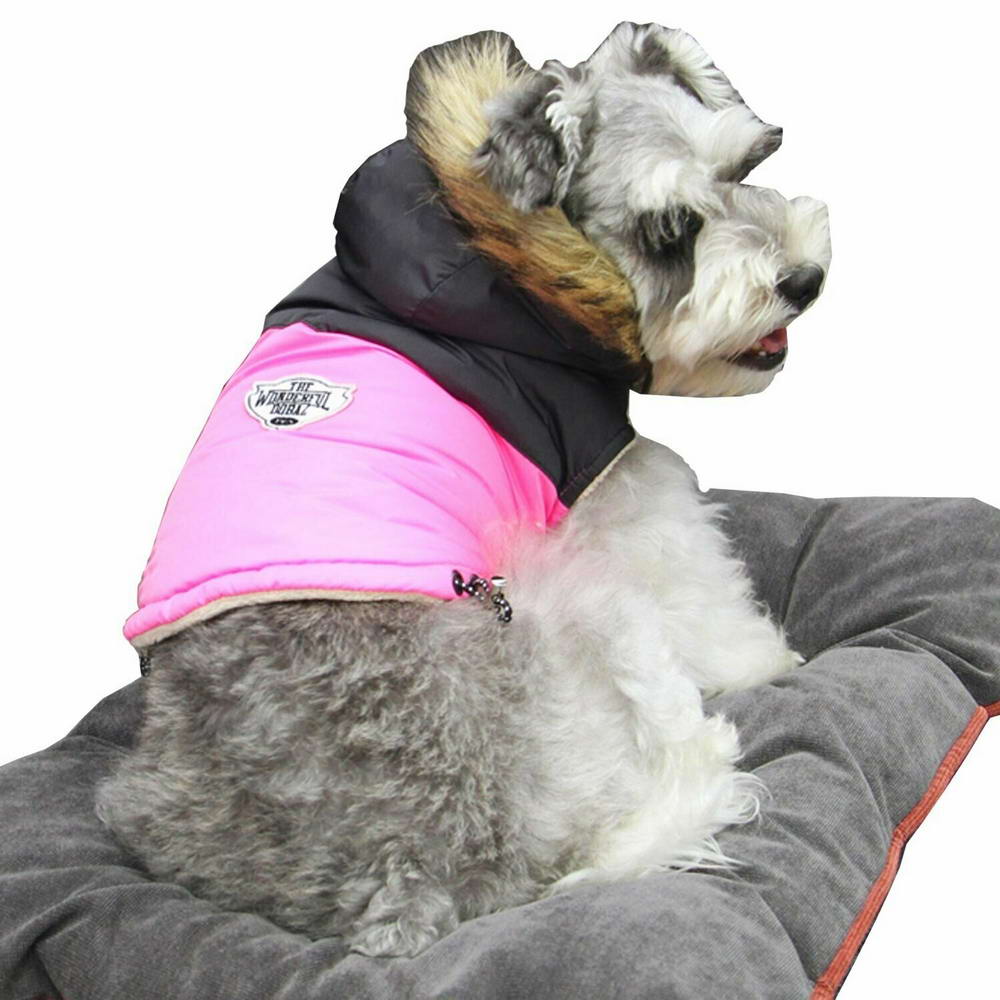 Chaleco cálido para perros pequeños "Alice" de GogiPet, rosa 