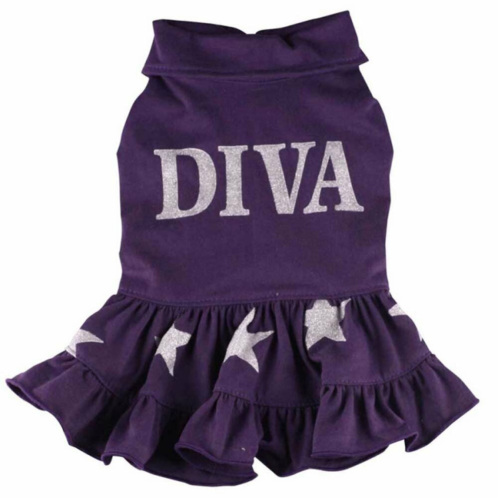 Vestido para perros "Diva" de DoggyDolly lila, 65% Dto.