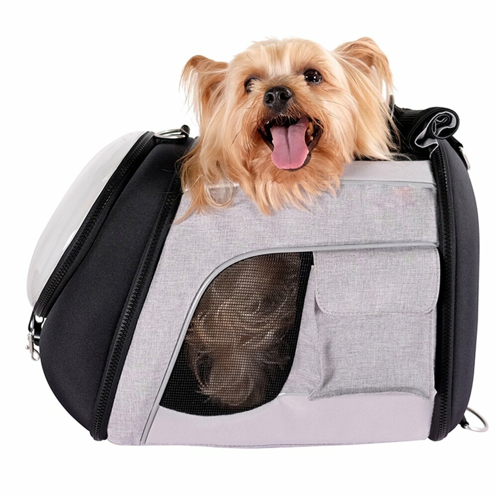 Un bolso transportín para perros de muy alta calidad para viajar