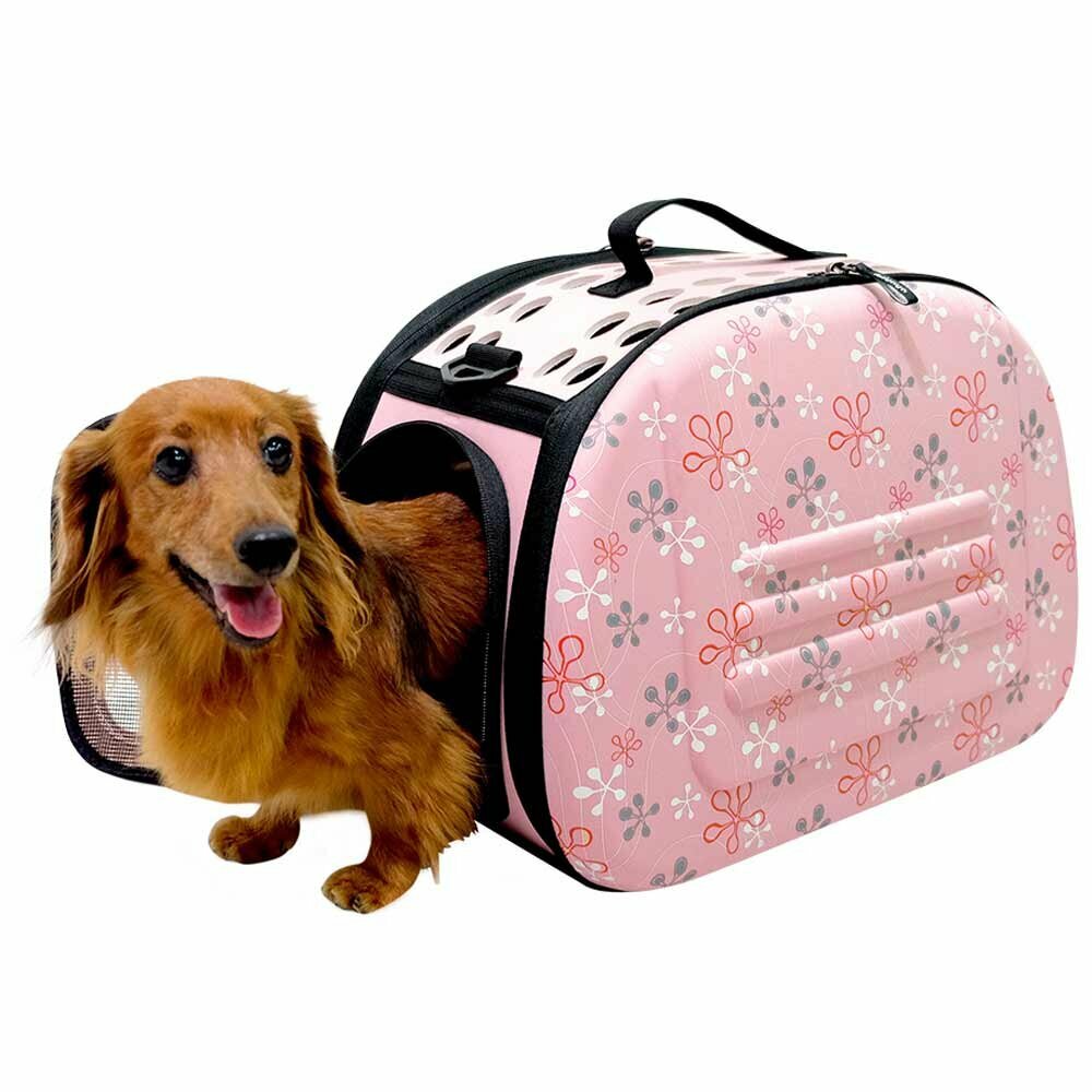 Bolso para perros rosa toscana de alta calidad recomendado por GogiPet