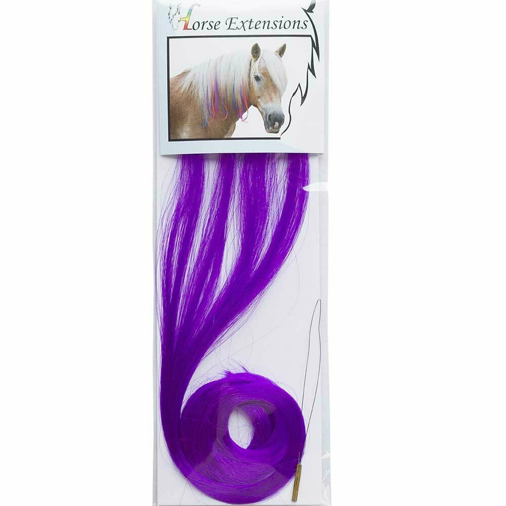 Pferdeschmuck violett Haarsträhnen für Pferde - Pferdeschmuck der moderne Haarschmuck für die Pferdemähne und den Pferdeschweif
