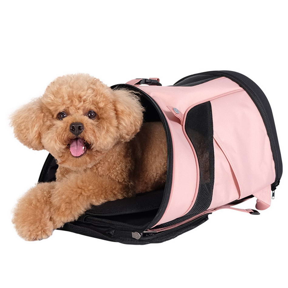 Mochila multifuncional para perros, como mochila para colgar en la espalda o pecho, bolso y lugar de descanso con cinturón de seguridad