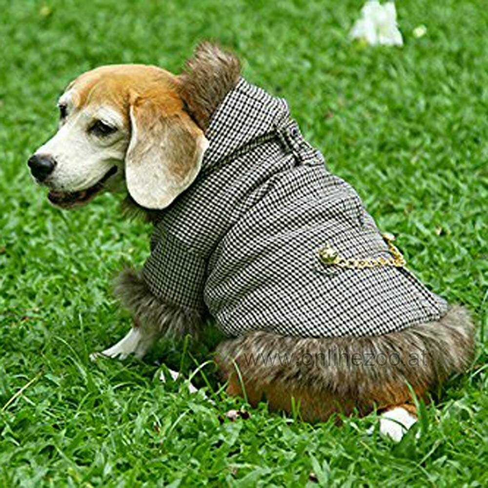 Lujoso y elegante abrigo para perros de DoggyDolly W259