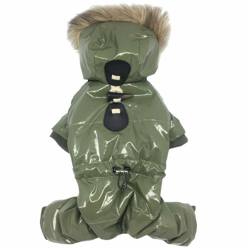 Mono de nieve para perros "Lorenzo" de GogiPet, verde militar