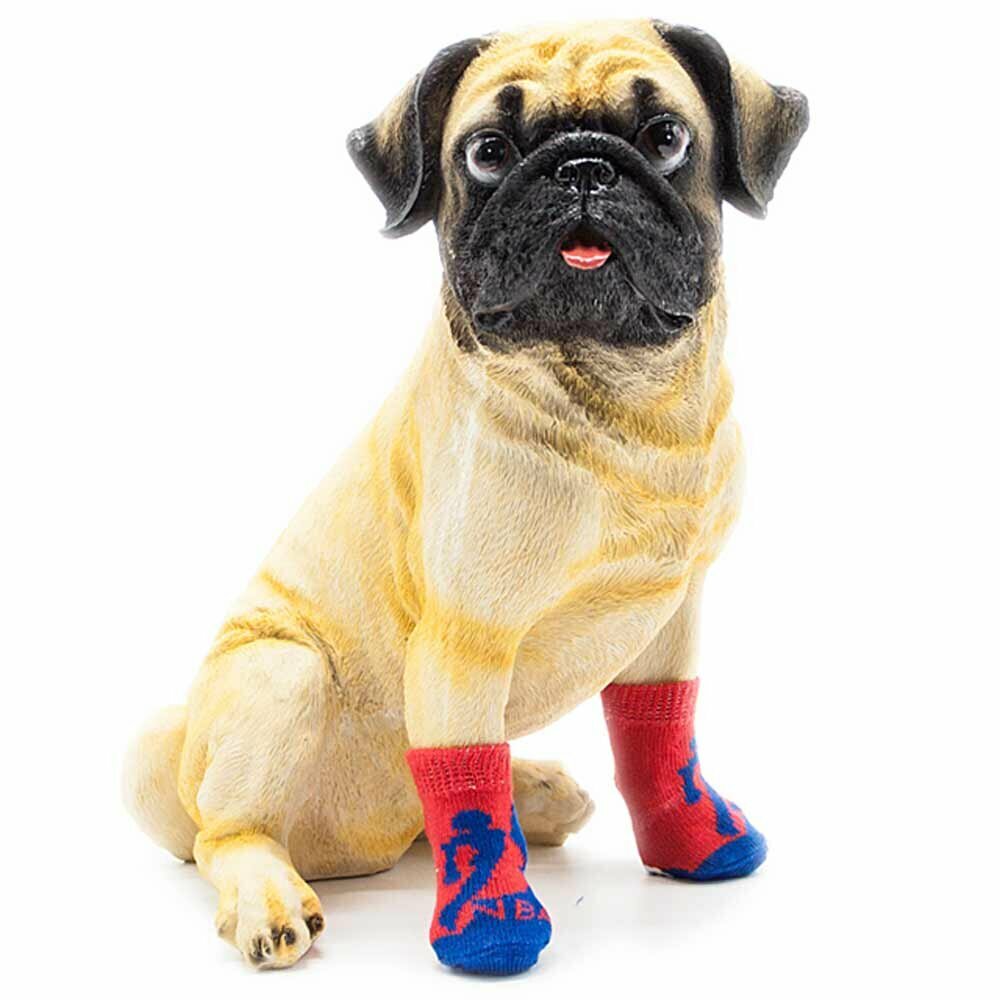 Calcetines antideslizantes para perros GogiPet, NBA rojo-azul
