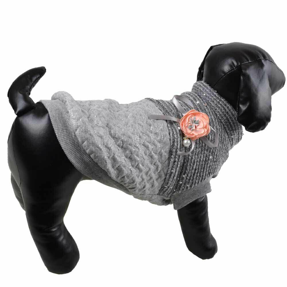 Chaleco cálido para perros "Valentina" de GogiPet, tonos grises