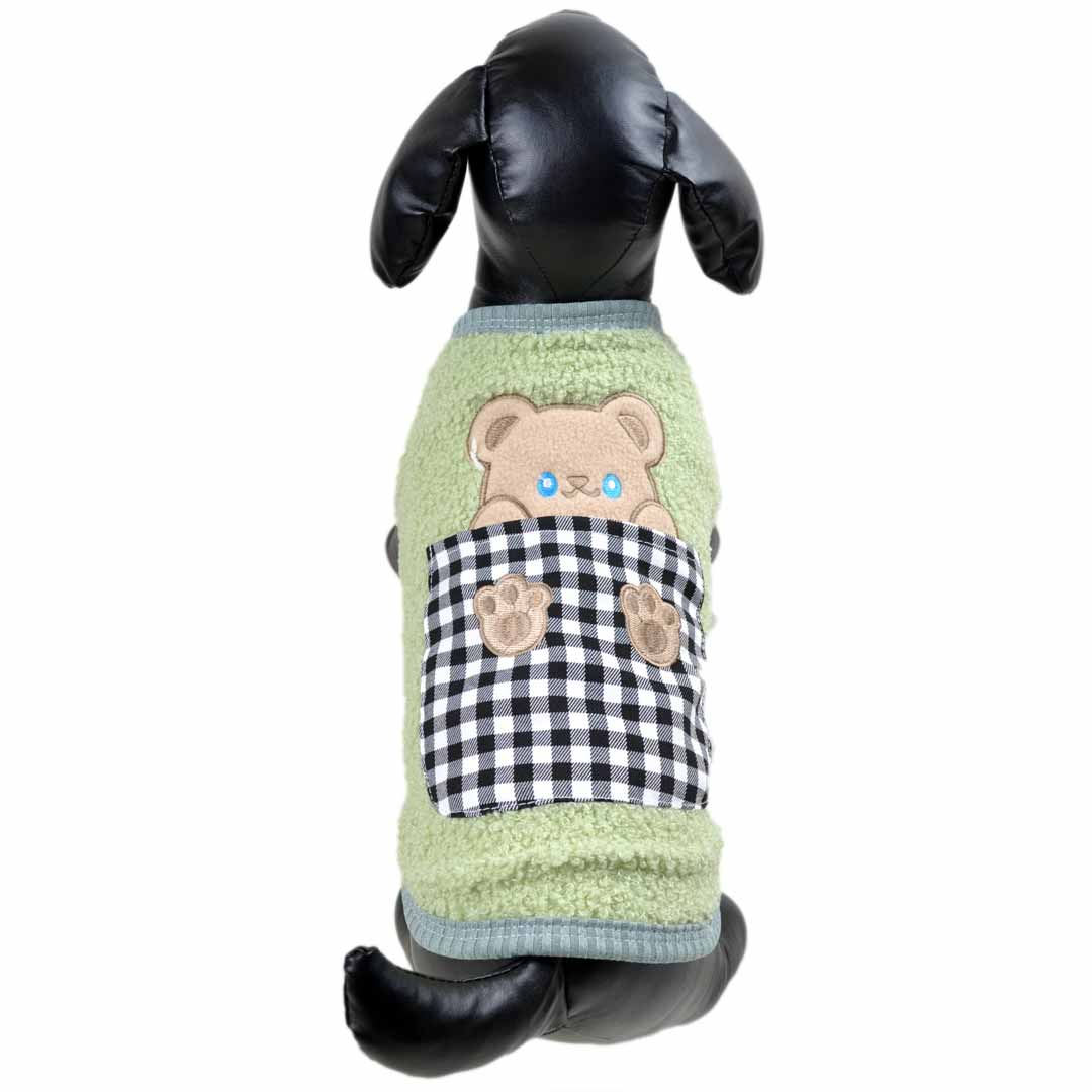 Suéter para perros Teddy Menta en forro polar mullido y adorable