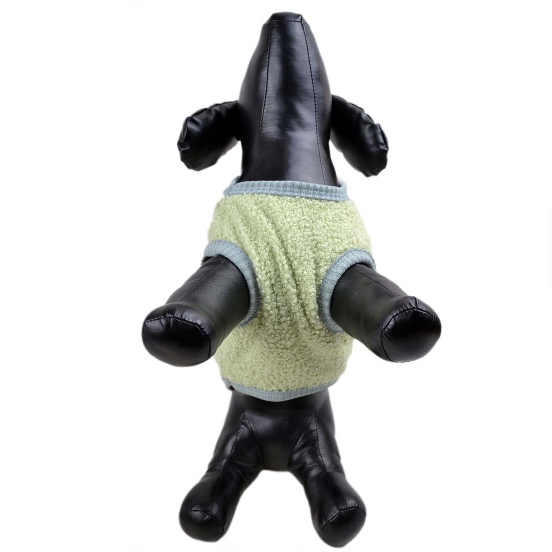 Jersey para perros Teddy, hecho de forro polar mullido y adorable en color verde menta