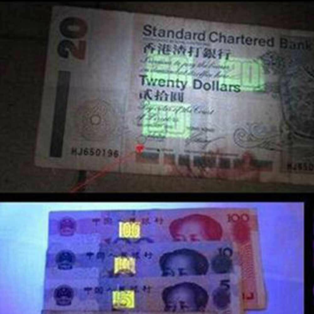Detector de billetes falsos.