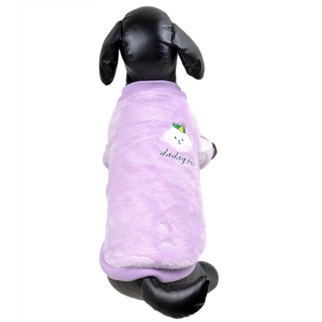 Suéter para perros de cálido y suave forro polar - Lila