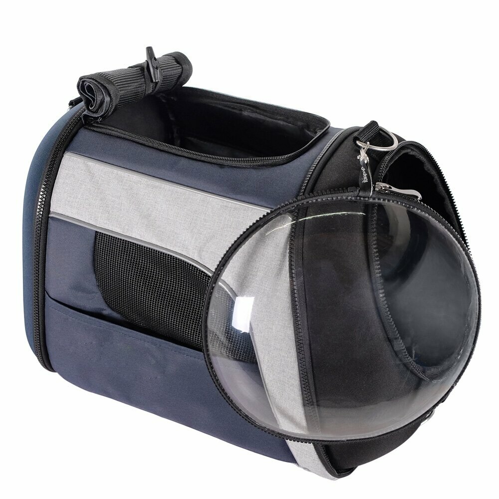 Bolso/mochila "espacial" para perros con gran ventana de visión y bebedero