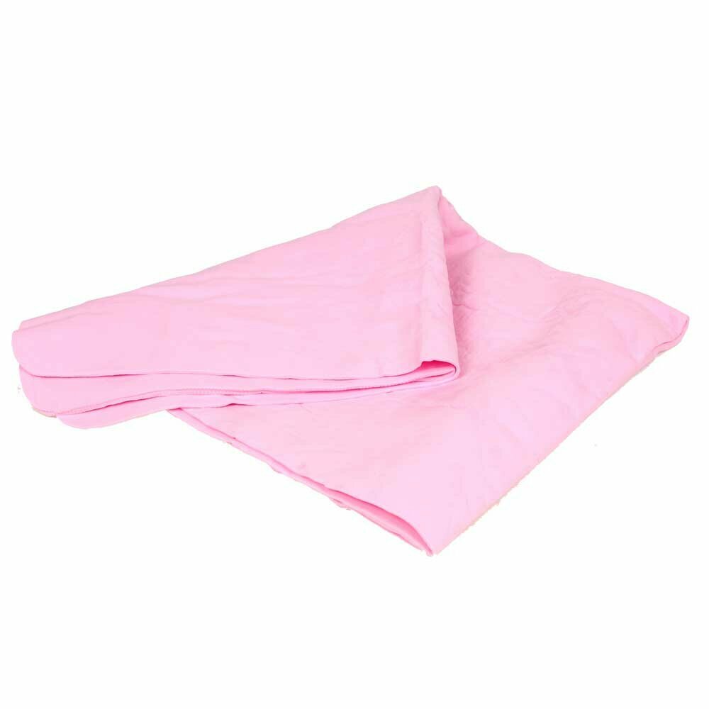 Toalla de baño súper absorbente GogiPet® rosa.