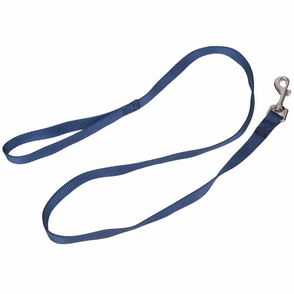 Correa ancha para perros de nylon azul marino de 25 mm. x 120 cm.