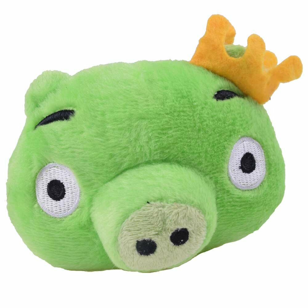 "Cerdo Rey" el cerdo verde de Angry Birds de peluche con sonido (chirrido)