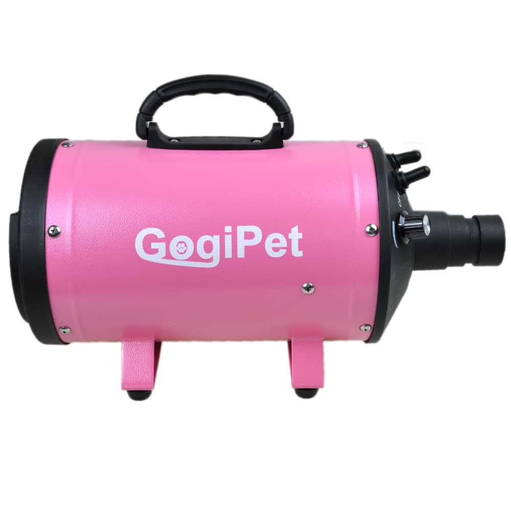 Secador para perros profesional de alta calidad con carcasa metálica rosa